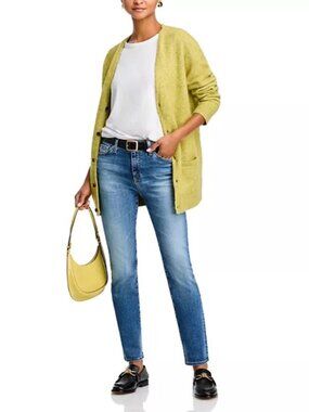 AG Jeans Mari Medium Wash Mid Rise Slim Straight Jeans Size 27